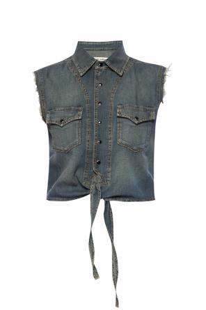 Denim vest with tie fastening, zdjęcie 1 Denim vest with tie fastening od Saint Laurent